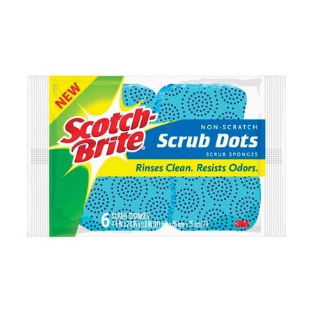 3M 2.6 x 4.4 in. Scotch-Brite Dots Fiber Scrub Sponge 3M4572